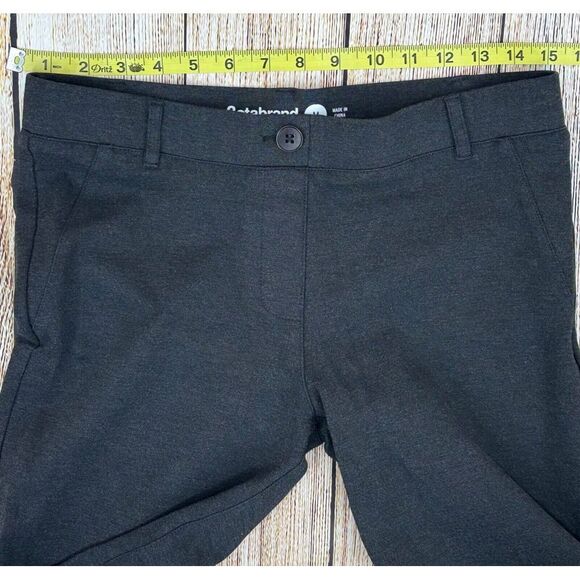 Betabrand Classic Dress Pants Size Medium Yoga Bootcut Charcoal Gray Stretch - Picture 4 of 9